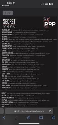 Menu photo 5 Pop Drinks Salt Lake City, UT Menu photo 5 Pop Drinks Salt Lake City, UT