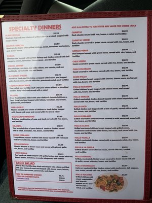 Menu photo 4 Los Ranchitos Geneseo, IL