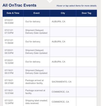 OnTrac - Couriers & Delivery Services Near Me - Sacramento, California