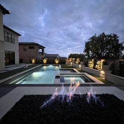 Landscape Locators - Night pool