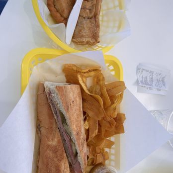 Bella Flan - Cubano with plantain chips - Bakeries Near Me - Richardson, Texas