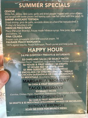 Menu photo 1 Zocalo Colorado Springs, CO