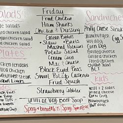 Kloe's Country Cooking - Menu