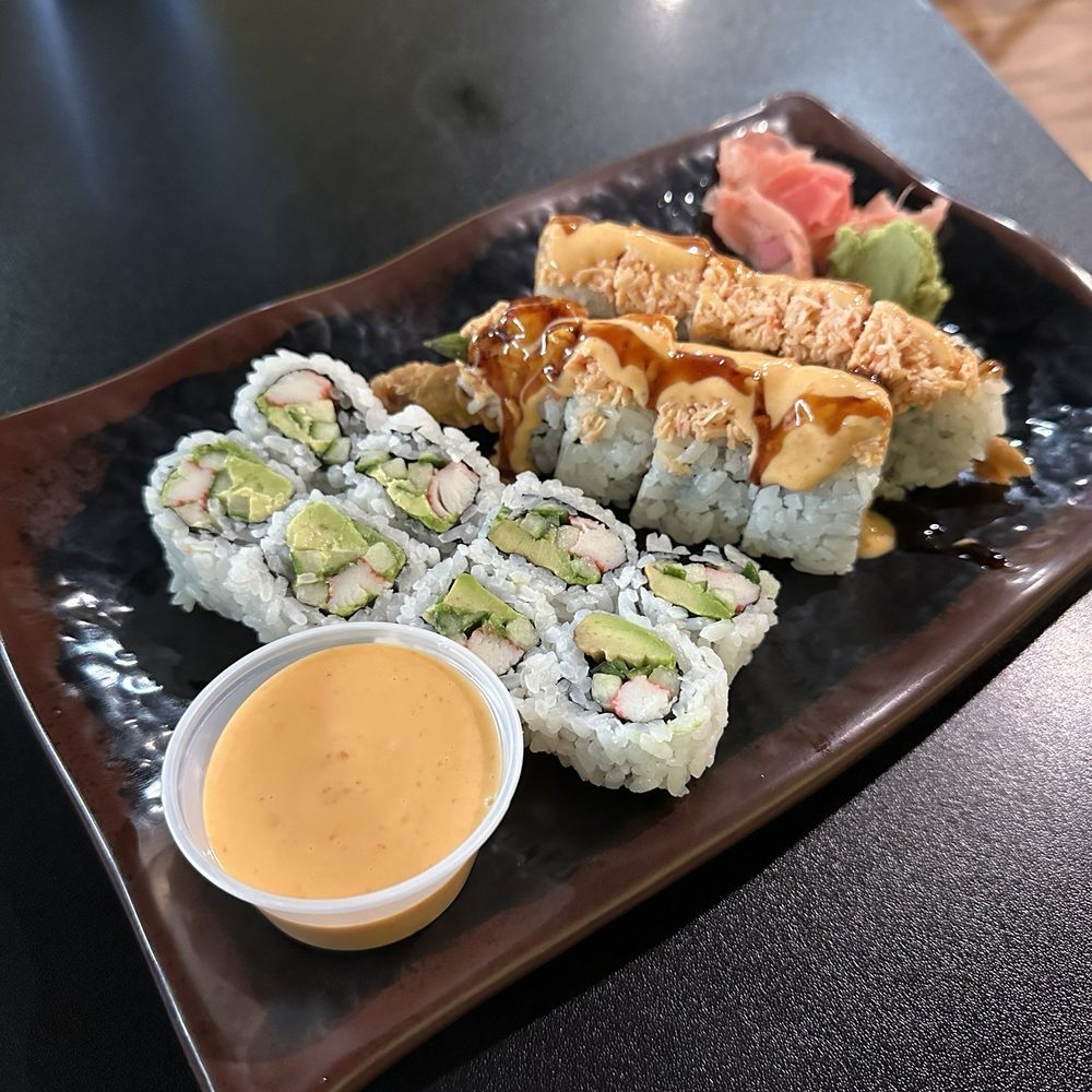 Dancing Roll - Spicy shrimp tempura roll and California roll - Sushi Bars Near Me - West Chester, Ohio Dancing Roll - Spicy shrimp tempura roll and California roll - Sushi Bars Near Me - West Chester, Ohio