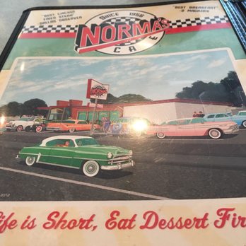 Norma's Cafe - Menu Cover - American Near Me - Dallas, Texas Norma's Cafe - Menu Cover - American Near Me - Dallas, Texas