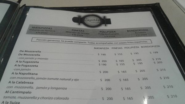 Menu photo 5 El Capitán Buenos Aires, C