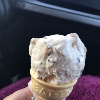 Golly G's - Butter pecan in a cake cone. Yum! - Coffee & Tea Near Me - Pleasant View, Tennessee