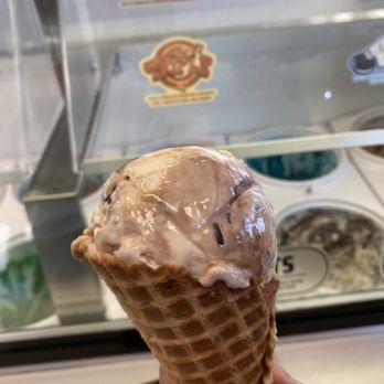 Afters Ice Cream - Waffle Cone with 'Triple' Flavored Ice Cream - Desserts Near Me - Long Beach, California