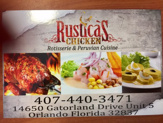 Menu photo 5 Rustica's Chicken Orlando, FL Menu photo 5 Rustica's Chicken Orlando, FL