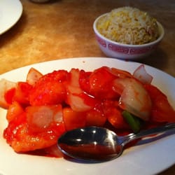 Hidden Dragon - Sweet n sour shrimp lunch