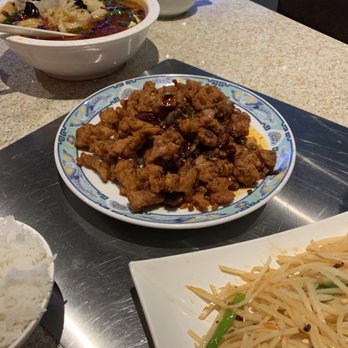 Buffalo Little Lamb - Chongqing Spicy Chicken, oil 38. Boiled Fish In Hot Chili Oil, hot and sour shredded potato - Hot Pot Near Me - Amherst, New York