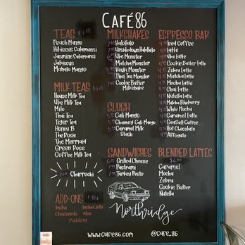 Cafe 86 - Menu - Cafes Near Me - Northridge, California