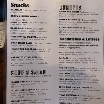 Pacific House - Menu - Sports Bars Near Me - Vancouver, Washington Pacific House - Menu - Sports Bars Near Me - Vancouver, Washington