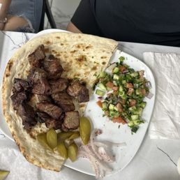 Tikka Plate with Iraqi salad Tikka Plate with Iraqi salad