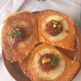 Santiago's Bodega - Miniature Quesadillas with mango salsa - Tapas Bars Near Me - Key West, Florida Santiago's Bodega - Miniature Quesadillas with mango salsa - Tapas Bars Near Me - Key West, Florida