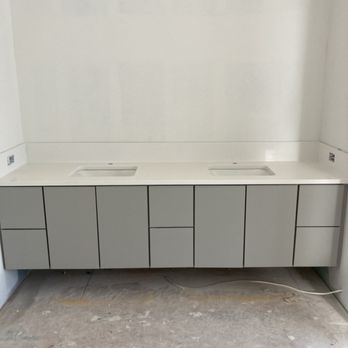 Blackstar Electric - A floating cabinet we ran wire for underneath lighting - Electricians Near Me Blackstar Electric - A floating cabinet we ran wire for underneath lighting - Electricians Near Me