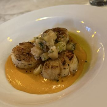 OvenBird - Scallops with sweet potato purée and apple slaw were also fantastic. - Tapas/Small Plates Near Me - Birmingham, Alabama