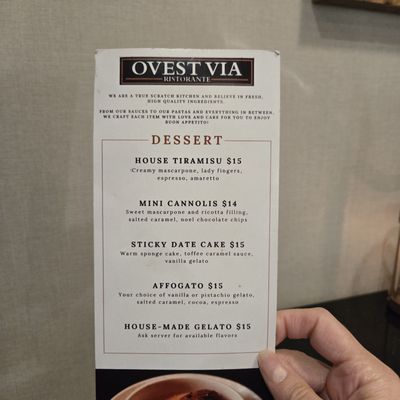 Menu photo 6 Ovest Via Parker, CO Menu photo 6 Ovest Via Parker, CO