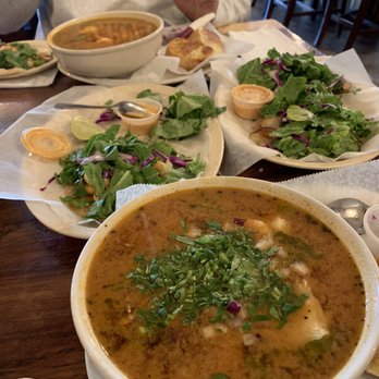 Mariscos La Costa - Fish soup  Tacos with shrim and fish - Mexican Near Me - Chicago, Illinois