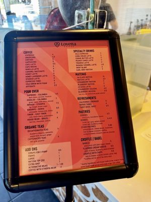 Menu photo 7 Lovetta Coffee Fullerton, CA Menu photo 7 Lovetta Coffee Fullerton, CA