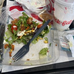 Cobb salad and frosted lemonade Cobb salad and frosted lemonade