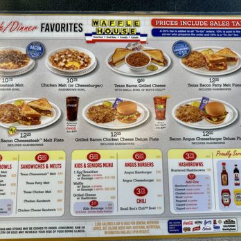Waffle House - Menu - Breakfast & Brunch Near Me - Melbourne, Florida
