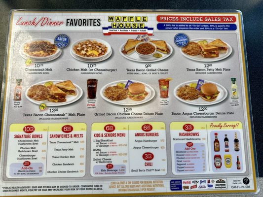 Menu photo 7 Waffle House Melbourne, FL