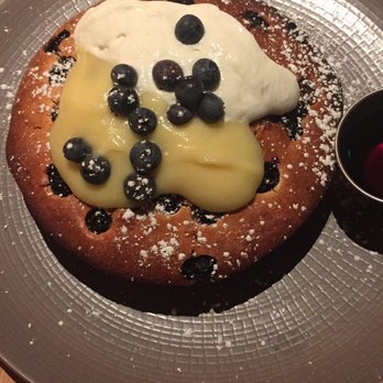 Shaker + Spear - Blueberry Lemon Ricotta Pancake, Lemon Curd Yogurt - Seafood Near Me - Seattle, Washington Shaker + Spear - Blueberry Lemon Ricotta Pancake, Lemon Curd Yogurt - Seafood Near Me - Seattle, Washington