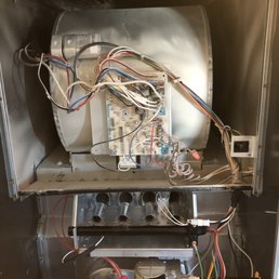 Filthy blower motor affects efficiency and shortens its lifespan. These contaminants are not good for your health (I cleaned bottom half)