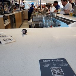 a bar with a qr code on the counter a bar with a qr code on the counter