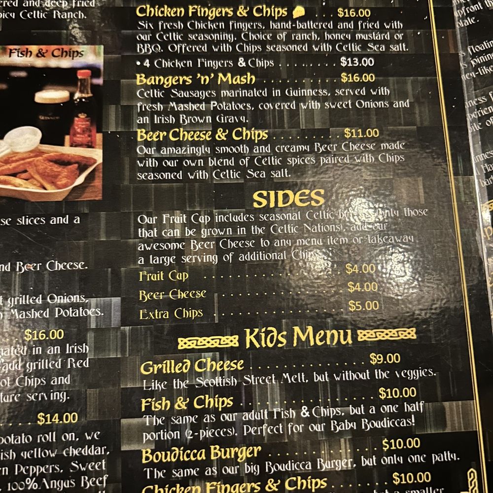 Boudicca’s Celtic Pub - the menu - Irish Pub Near Me - Gatlinburg, Tennessee Boudicca’s Celtic Pub - the menu - Irish Pub Near Me - Gatlinburg, Tennessee