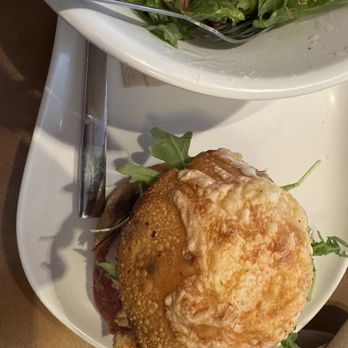 Panera Bread - Asiago Bagel Stack. Chicken Tuscan. - Sandwiches Near Me - La Verne, California Panera Bread - Asiago Bagel Stack. Chicken Tuscan. - Sandwiches Near Me - La Verne, California