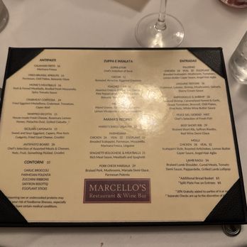 Marcello's Restaurant & Wine Bar - Menu - Italian Near Me - Covington, Louisiana Marcello's Restaurant & Wine Bar - Menu - Italian Near Me - Covington, Louisiana