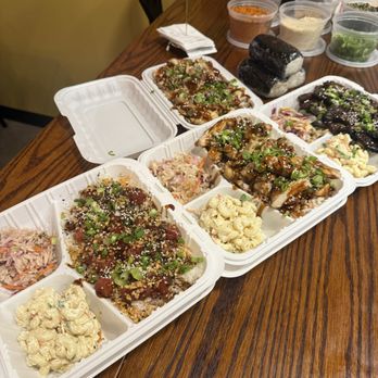 Hanai Hawaiian BBQ - The full spread - Asian Fusion Near Me - Buffalo, New York Hanai Hawaiian BBQ - The full spread - Asian Fusion Near Me - Buffalo, New York