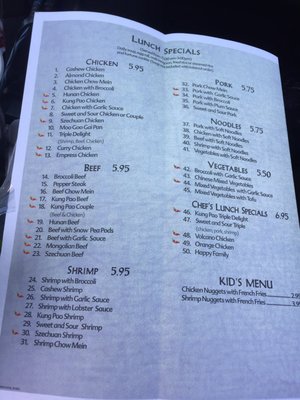 Menu photo 3 Great Wall Trinidad, CO