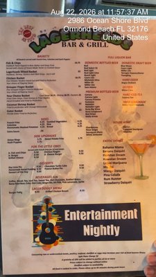 Menu photo 1 Lagerheads Bar & Grill Ormond Beach, FL Menu photo 1 Lagerheads Bar & Grill Ormond Beach, FL