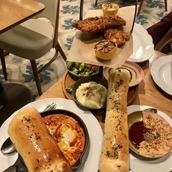Dagon - Schnitzel, Chicken Liver Mousse, Shakshuka - Mediterranean Near Me - New York, New York
