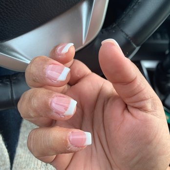 Krazy Nails - Please do not do your acrylic nails here. Paid $55 and this is what I got. - Nail Salons Near Me - Temple City, California Krazy Nails - Please do not do your acrylic nails here. Paid $55 and this is what I got. - Nail Salons Near Me - Temple City, California