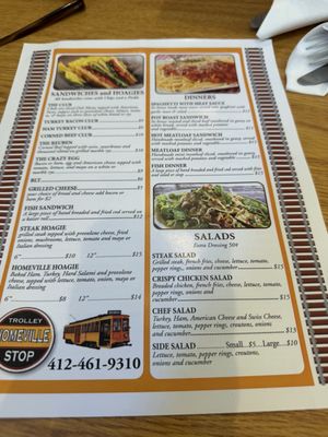 Menu photo 1 Homeville Trolley Stop West Mifflin, PA Menu photo 1 Homeville Trolley Stop West Mifflin, PA