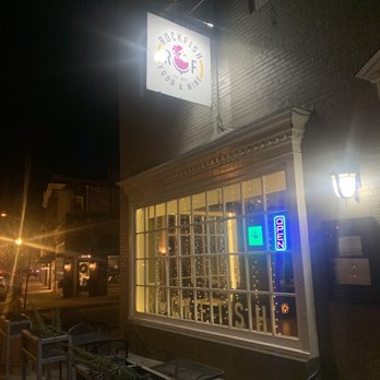 Rockfish Food and Wine - outside at night - Seafood Near Me - Roanoke, Virginia Rockfish Food and Wine - outside at night - Seafood Near Me - Roanoke, Virginia