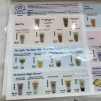 O Tea Bar - Menu - Bubble Tea Near Me - Las Vegas, Nevada O Tea Bar - Menu - Bubble Tea Near Me - Las Vegas, Nevada