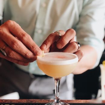 Sazzy B - Nick making drinks - New American Near Me - Kenosha, Wisconsin