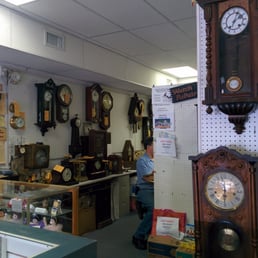 Bart, hard at work amongst the wall clocks