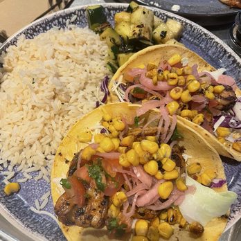 California Fish Grill - Coastal Tacos - Cajun Shrimp Tacos with Rice and Zucchini - Seafood Near Me - El Segundo, California
