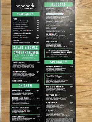 Menu photo 6 Hopdoddy Burger Bar Jacksonville, FL Menu photo 6 Hopdoddy Burger Bar Jacksonville, FL