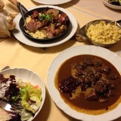 Zur Sonne - Rehgulasch und Allgauer Pfännle