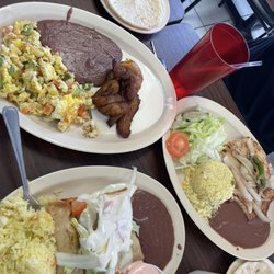 Antojitos Salvadorenos - Flautas, chicken salad, and traditional breakfast