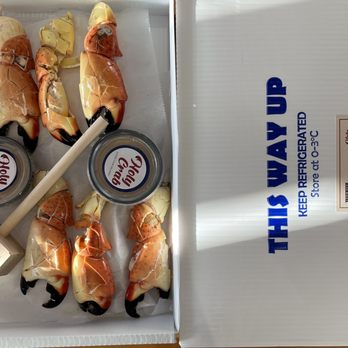 Holy Crab Delivery - 1.5 pounds of large stone crab claws to go - Seafood Markets Near Me - Coral Gables, Florida Holy Crab Delivery - 1.5 pounds of large stone crab claws to go - Seafood Markets Near Me - Coral Gables, Florida