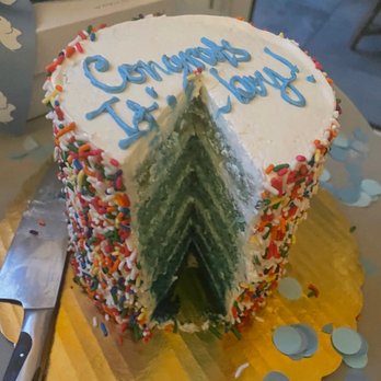 Bake - Cake cut to see all the blue layers - Bakeries Near Me - Chicago, Illinois Bake - Cake cut to see all the blue layers - Bakeries Near Me - Chicago, Illinois