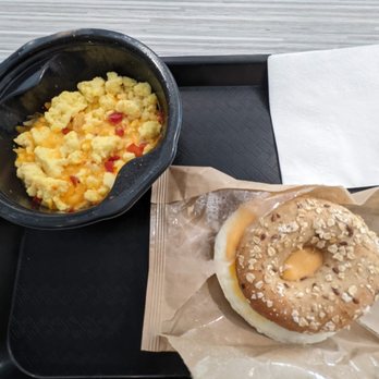 Home2 Suites by Hilton Corona - Power egg bowl and egg and ham bagel sandwich - Hotels Near Me - Corona, California